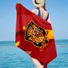 Asciugamano da Spiaggia con Stemma Calcio Spagnolo, Microfibra Super Morbida, Regalo per Lei/Lui, Compleanno, per Piscina, Spiaggia, Viaggio, Decorazione Casa Regali per Fan