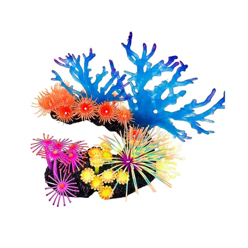 

Life Like Corals Seaweed Aquariums Decoration Fishtanks Underwater Ornament Landscaping Coral Safety Decors for Fishtanks 1