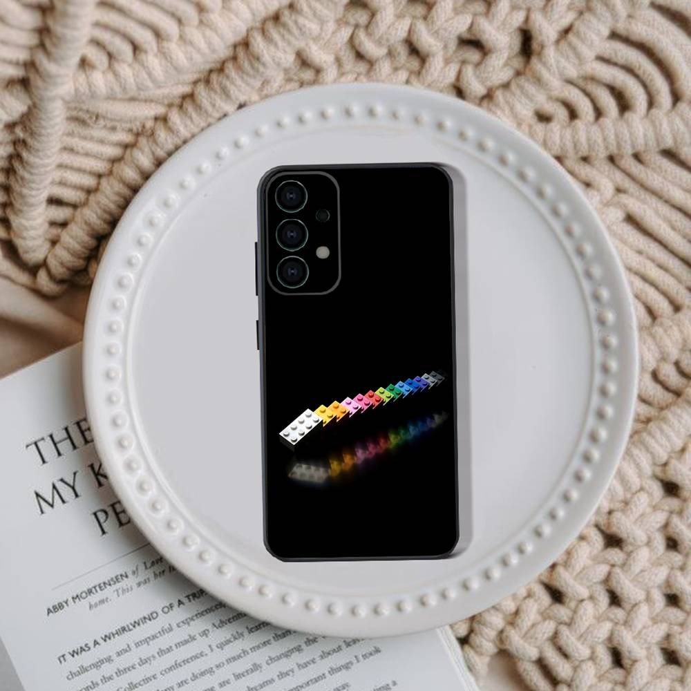 B-Bricks Block puzzle Phone Case For Samsung Galaxy A73,31,32,72,41,53,52,71,22,5G,Note,J7,8,9 Soft Black Cover SamsungA30S