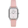 Gioia White Pink Leather Ladies Quartz Watch AR11207