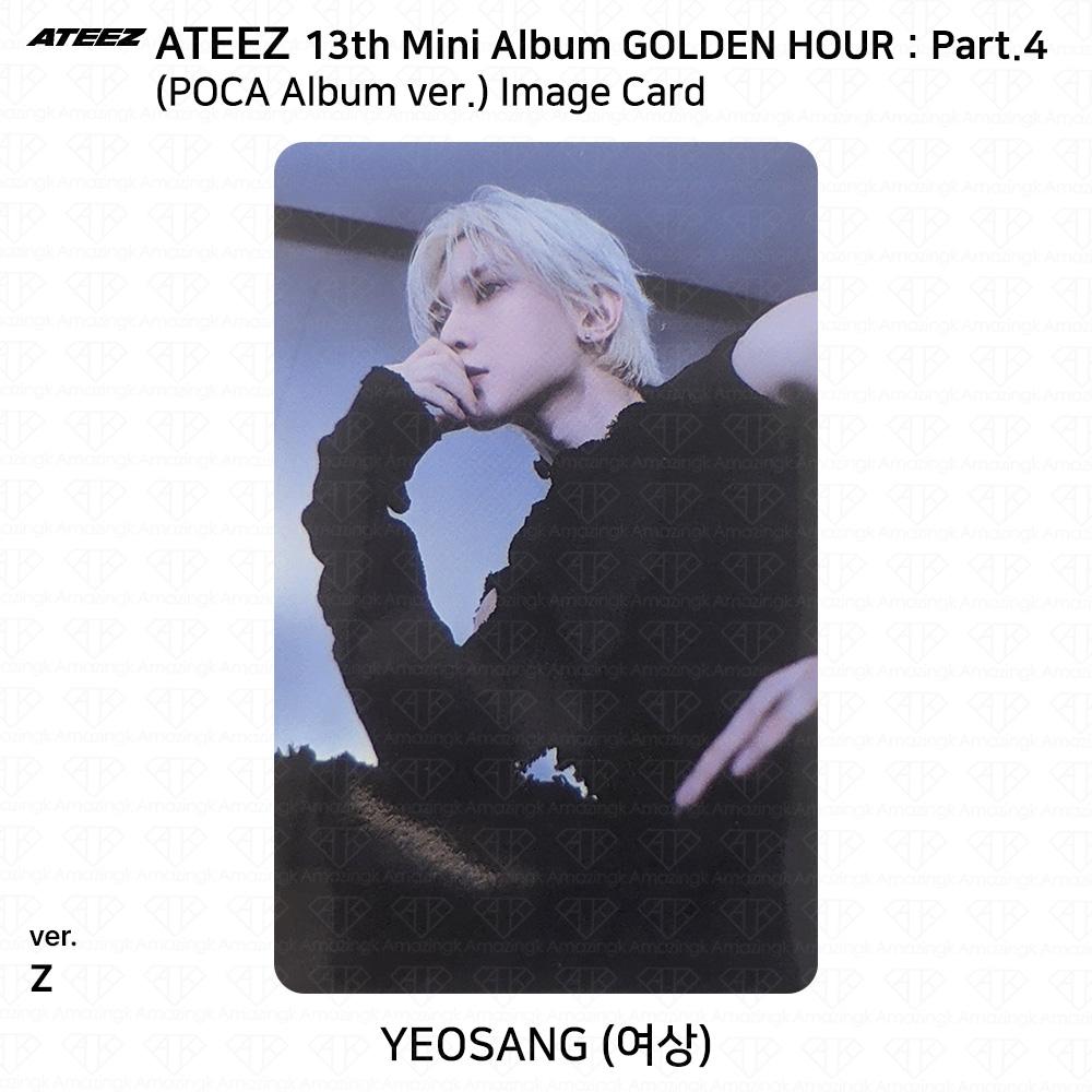 ATEEZ 13. Mini-Album Golden Hour Teil 4 POCA Album Version. Fotokarte