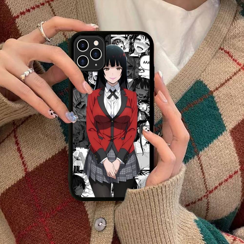 Anime Kakegurui Jabami Yumeko Phone Case Silicone PC+TPU For For IPhone 11 12 13 14 15 16 Plus Pro Max Cover