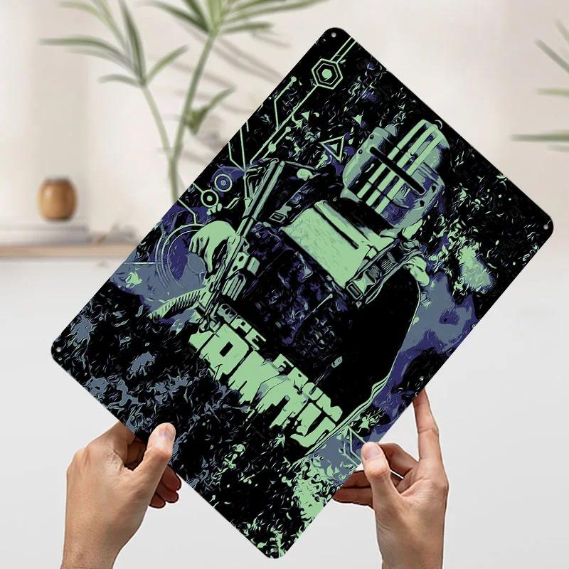 Escape From Tarkov Poster Customized Wall Art Vintage Metal Signs Retro Tin Plaque for Man Cave Desk Decor Decoration Home Items