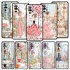 Cartoon Girl Phone Case Cover for Redmi 14C 10C Note 15 14 13 12 10 11 K40 Pro Plus 5G Soft TPU Shockproof Shell Funda Capas Bag