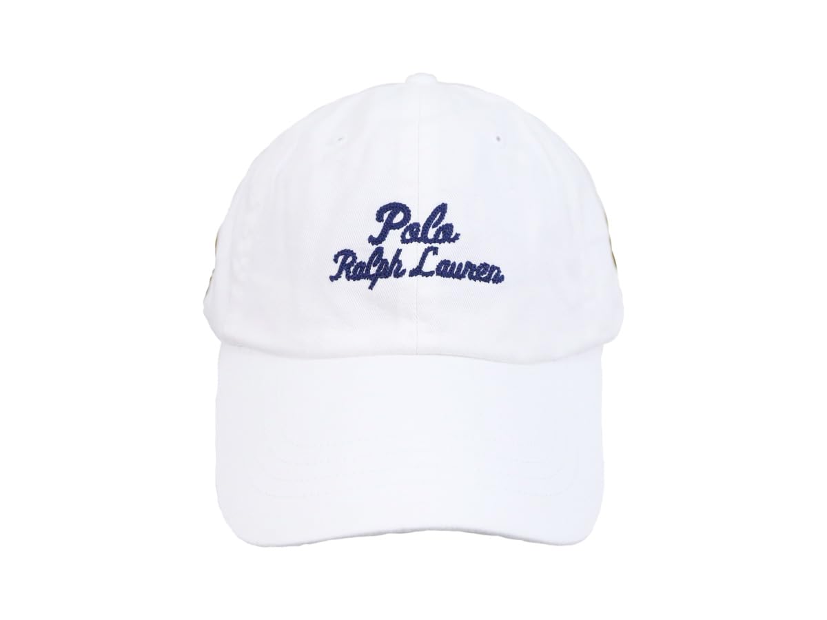 

(Polo Ralph Lauren) POLO Ralph Lauren Men s Women s Logo Chain Stitch Baseball Cap Hat 01080270 WHITE [Used]