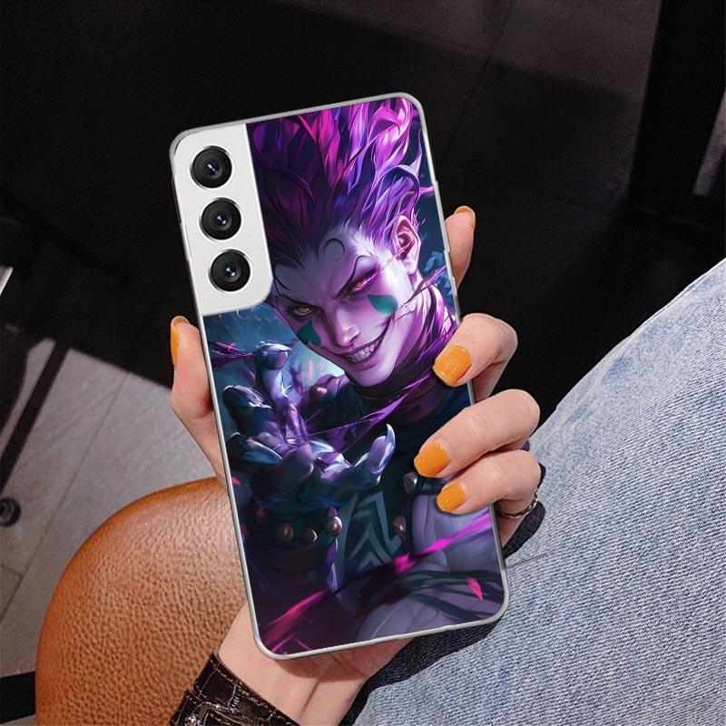 Huner X-Hunters Hisoka Phnoe Case for Samsung Galaxy S26 S25 Edge S23 S24 Ultra S22 Plus S21 S20 FE Unique Cover Soft Coque Gala