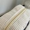 Women Corduroy Shoulder Bags Striped Cloth Fabric Handbags Casual Zip Tote Canvas Crossbody Bag Cute Shopping Bag for Ladies
