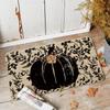 VIKAMA Tapete de Entrada Abóbora Preta Folha de Bordo Outono Halloween Decoração de Casa de Outono Tapete de Entrada Tapete Interruptor Tapete de Entrada Interno/Externo
