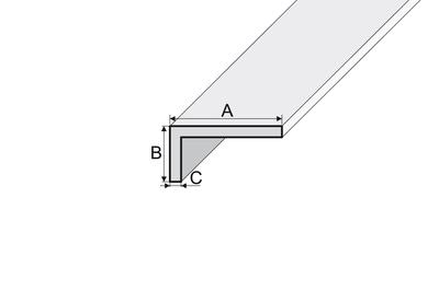Strip B23 Anode Silver 100cm