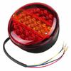 1pcs 25LED 12V 24V Universial Car Tail Light Rear Stop Indicator Brake Light Round Signal Trailer Truck Caravan Van Lorry