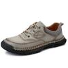 Fashion 2024 New Men Leather Casual Shoes Spring Classic Italian Fashion Lace-Up Antiskid Loafers Leisure Flat Designer Walking Shoes