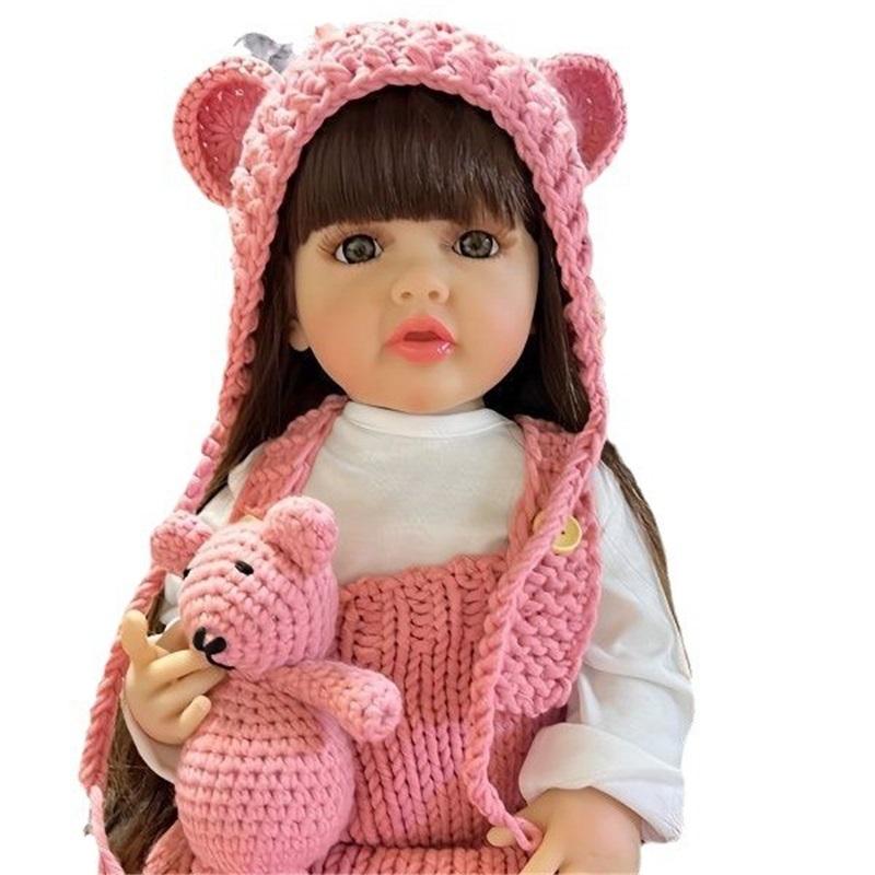 Lifelike Reborn Dolls Realistic Full Silicone Baby Bebe Vinyl 50CM Newborn Girl Doll Princess Toddler Toy Gift