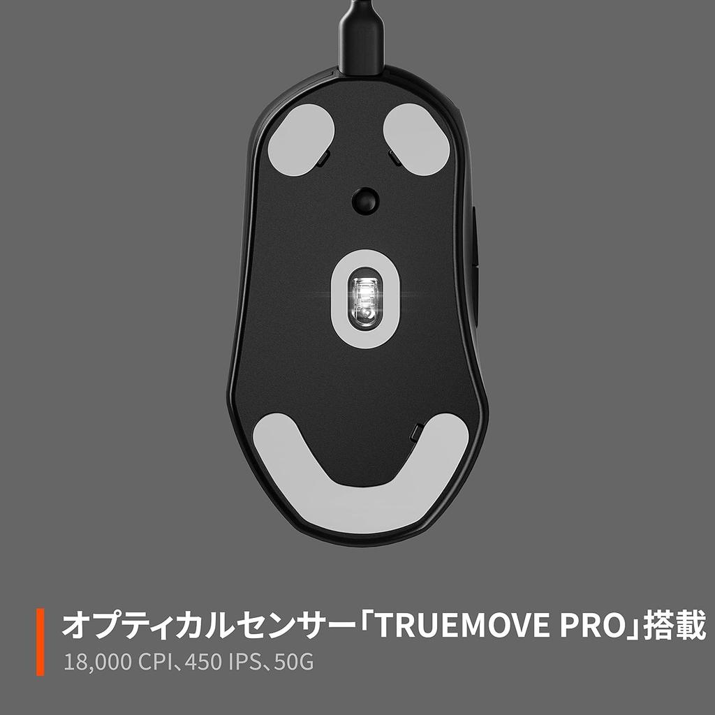 SteelSeries Prime Mini Wired Gaming Optische Prestige OM TrueMove AIR Schwarz Maus, Leichtgewicht, Anpassbar, Schalter, Sensor, [Gebraucht]