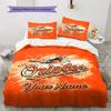 Name Custom Baltimore Orioles Pattern Bedding Set Quilt Cover Pillowcase Home Decor Gift (1 * duvet cover + 2 * pillowcase, without core)