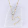 Chokers Necklaces 14K Gold Filled 2.0ct Pear Moissanite Necklace  Chain-Style Tassel Design Y Design Pendant Necklace