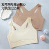 Girls' bra one-stage steel-rimless sports underwear primary school students' development period beautiful back shockproof girls' vest invisible
