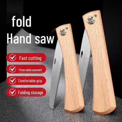 Portable Mini Folding Hand Saw for Woodworking - Fine Tooth, Compact, Handheld Tool
