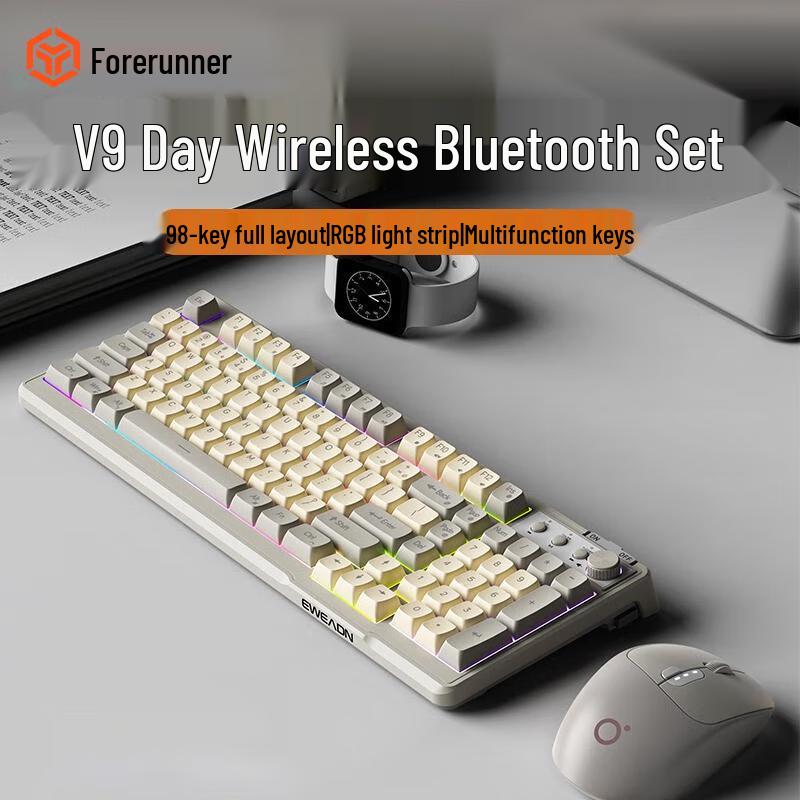 V98 Dual-Mode Wireless Keyboard Mouse Combo