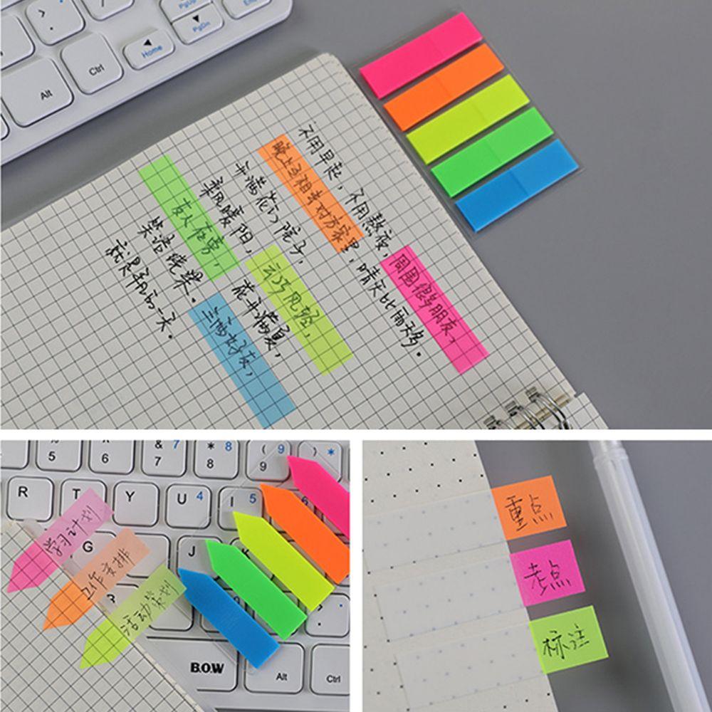Paper Colored Memo Pad Bookmark Marker Sticker Fluorescent Memo Pad Candy Color Sticky Notes