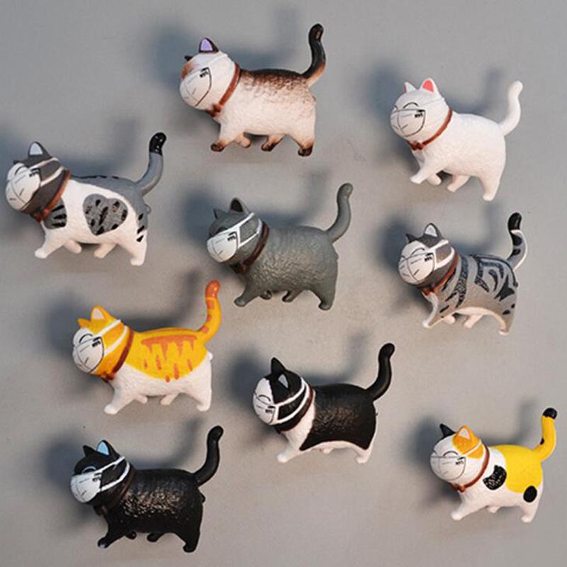 Creative 3D Mask Cat Refrigerator Magnets Office Magnet Paste Home Decor Gift