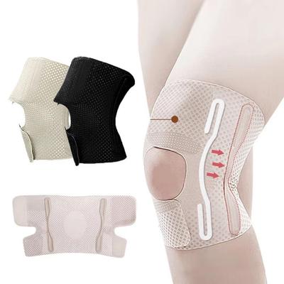 1 Pièce Genouillère avec Stabilisateur Latéral, Manchon de Compression pour Genou pour Hommes Femmes, Genouillère de Soutien pour Soulagement de la Douleur au Genou
