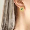 European Style Heart-Shaped Zircon Stone Earrings and Necklace Set