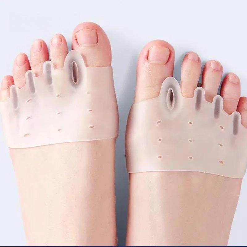 2 Comfortable Silicone Front Foot Pads for Foot Health and Bunion Relief, Perfect for Night and Home Use health health care