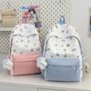 Schoolbag Printed Backpack Korean Version Ins Cute Cartoon Backpack Female Large Capacity Graffiti Student Sweet Versatile Backpack