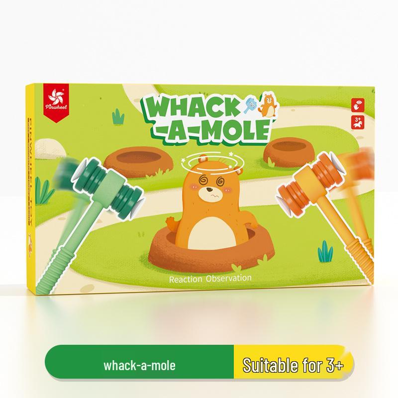 Pinwheel Whack-a-Mole: Parent-Child Logic and Reaction Game for Ages 3+