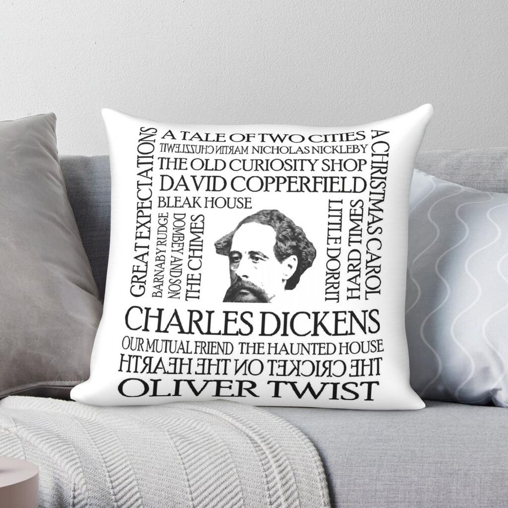 Charles Dickens Oliver Twist Pillowcase Polyester Linen Velvet Creative Zip Decorative Pillow Case Home Cushion Cover Wholesale