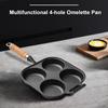 4 Hole Cake Maker Frying Pan Heart-Shaped Non-Stick Breakfast Grill Cooking Pot Egg Frying Pan Pancake Pan Cookware Pancake Pan