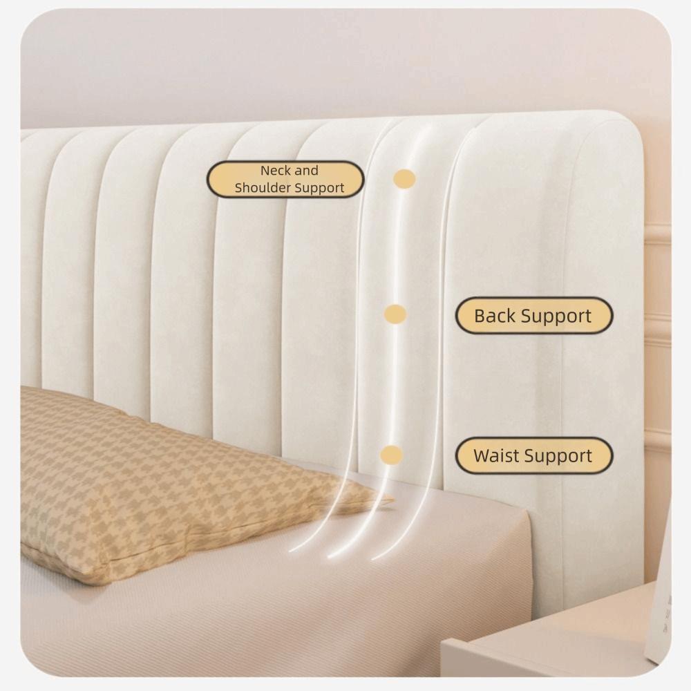 Simple Style Solid Color Headboard Velvet Texture Washable Headboard Cover Headboard Cover  Home