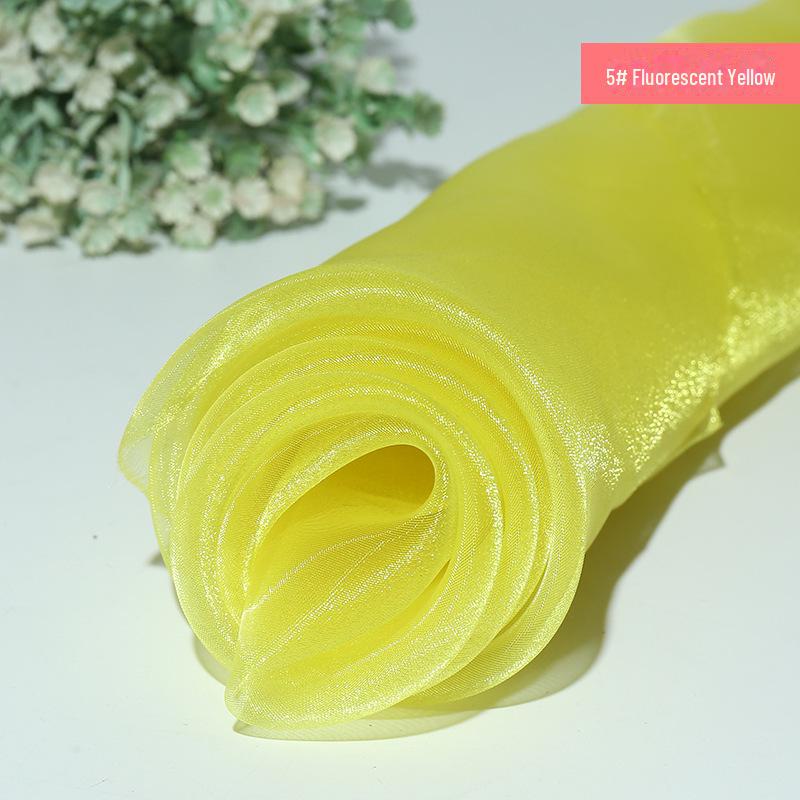 Verschlüsselter Glitzer-Organza Transparentstoff für Babykleider und Hochzeitsdekoration