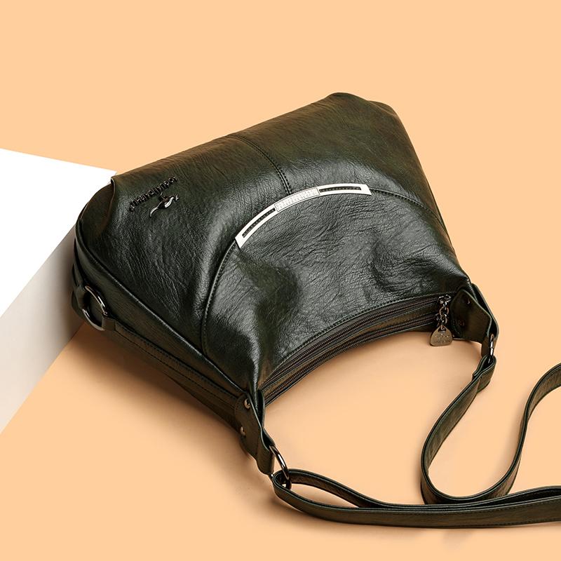 Simple Women's Shoulder Bag, Casual Crossbody Bag, Fashionable Shoulder Bag, Soft PU Leather Handbag Suitable for Daily Use and Shopping