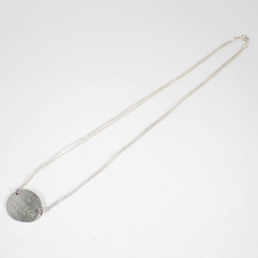 [Pre-owned] TIFFANY/Tiffany 925 Return to Tiffany Oval Double Chain Necklace/j67-2