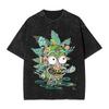 R-Rick and M-Morty Cartoon Vintage Washed T Shirts 100% Polyester Novelty T-Shirt Crewneck Tee Shirt Short Sleeve Clothes Printing