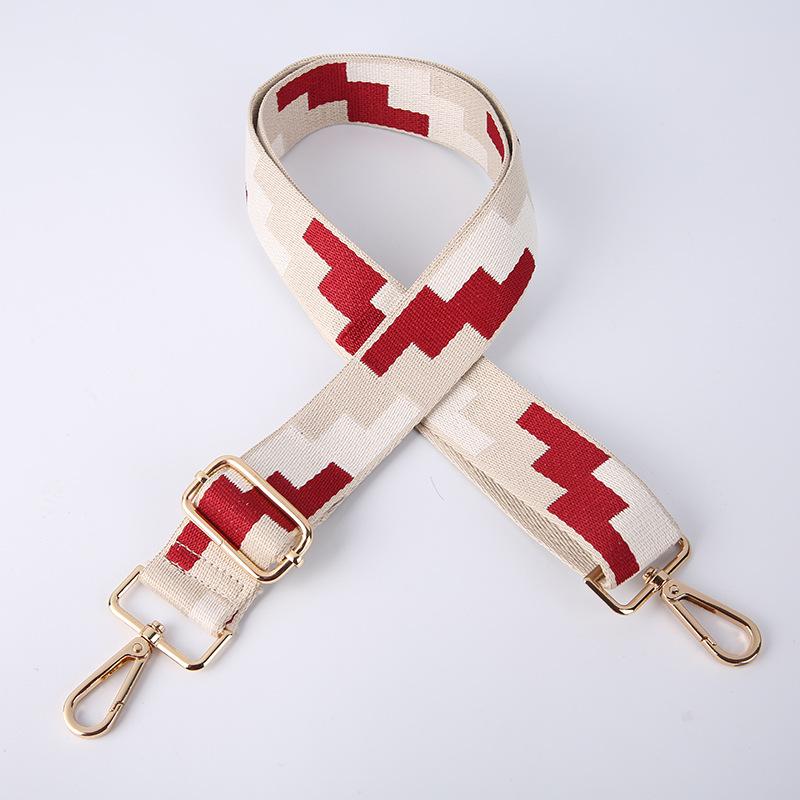 Creative Fashion Square Ethnic Style Adjustable Long Shoulder Strap Crossbody Shoulder Bag Strap Bag Shoulder Strap Accessories