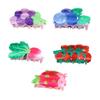 Fruit Theme Acrylic Hair Claw Clip For Women and Girl Ponytail Holder Strong Hair Grip With Vibrancy Color Daily Wear