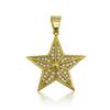 Pendant Rap Hip-hop Fashion Jewelry Three-dimensional Five-pointed Star Necklace
