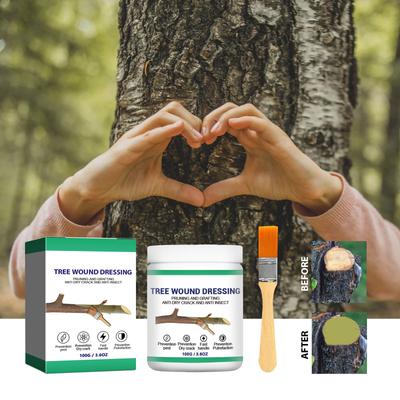 Wundversiegelung für Bäume, Wundschnittversiegelung, Baumpfropfzubehör, Wundversiegelung für Bäume, Heilpaste, Bonsai-Schnittpaste, 100 g