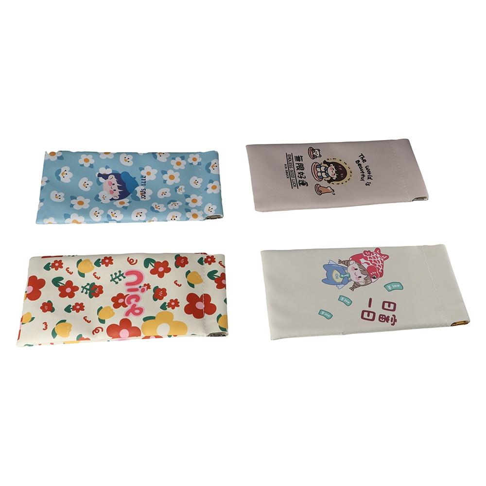 Self-closing Eyeglasses Holder PU Leather Glasses Case Women Spring Bag Sunglasses Bag Cosmetic Bag