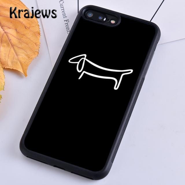 

Чехол для телефона Krajews Cartoon Dachshund Sausage Dog для iPhone 14 5 6s 7 8 plus X XR XS 11 12 13 pro max Samsung S21 S22ultra Samsung S22ultra