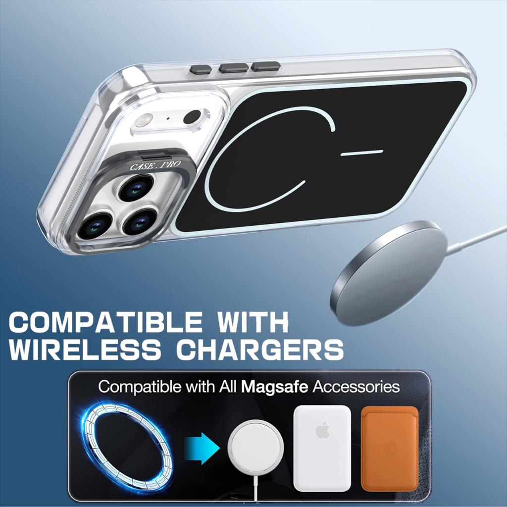 Luxury for Magsafe Magnetic Clear Colorful Border Case For iPhone 17 Pro Max Air 16 15 14 Plus 13 12 11 Wireless Charge Cover