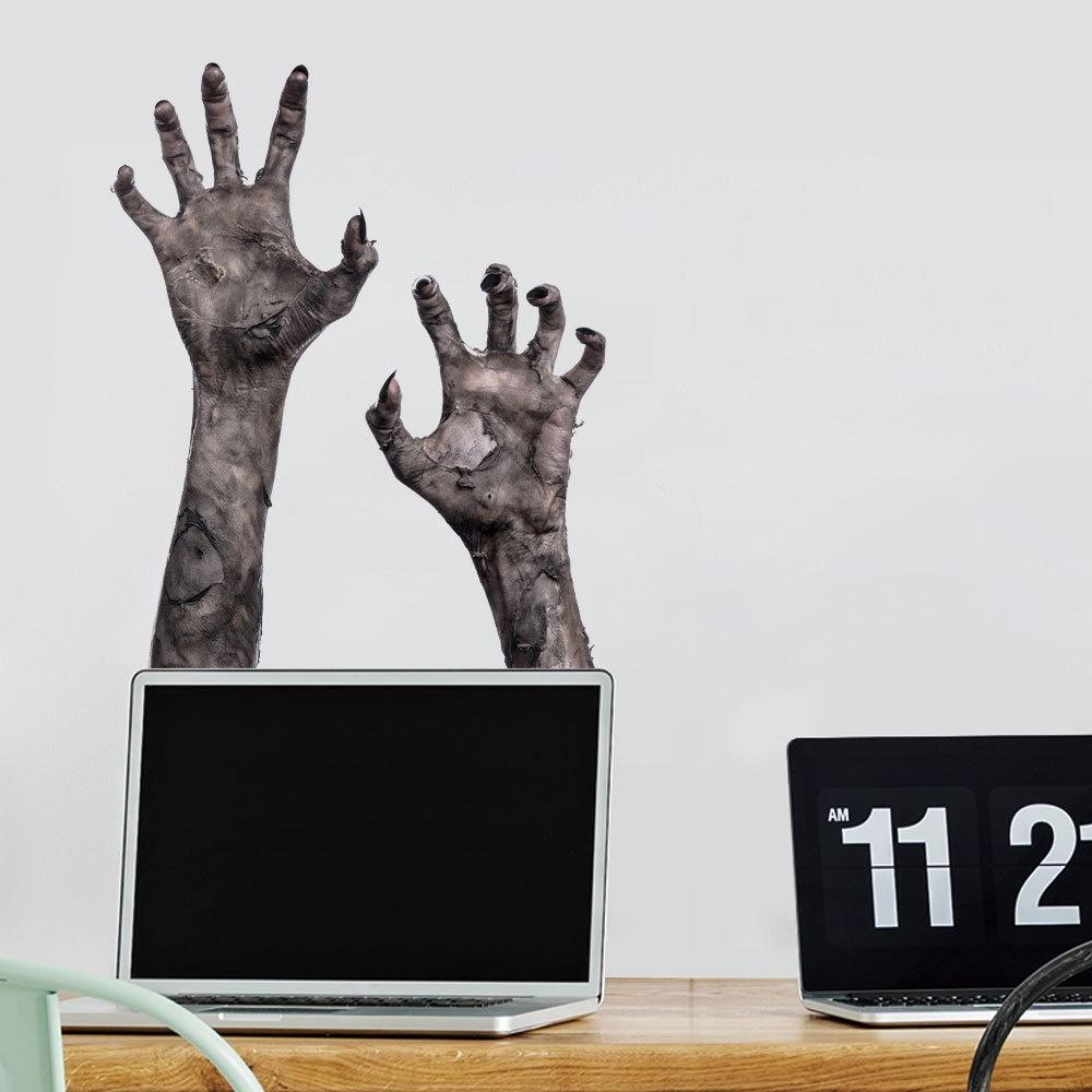 New Ghost Hand Zombie Halloween Wall Sticker Horror Glass Window Living Room Bedroom Wall Sticker