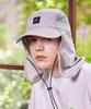 Bajal Reflecting Logo Sunshield 2-Way Camp Cap Grey