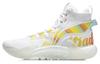 Li Ning Badfive 2 Basketball Shoes Men's High Top Standard White/Dark Yellow/Light Blue ABFR001-3