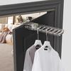 Adjustable Height Coat Hanger Strong Adsorption 5kg Load Garment Hanger Suction Cup Hook Hanger Holds 6 Clothes