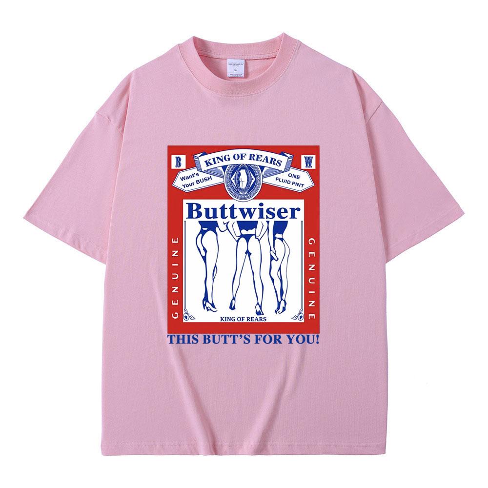 Zpěvačka Lana Del Rey Tričko Buttwiser Král zad Toto pozadí je pro tebe Trička Pánská Dámská Módní trend Oversized tričko Streetwear