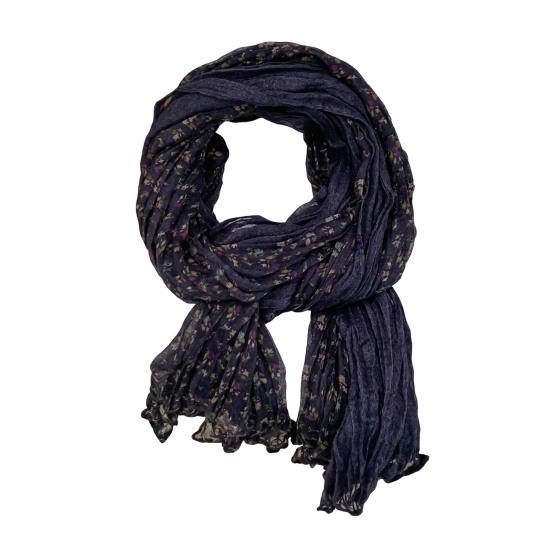Ladies Shawl Scarf Floral Print Versatile Comfortable Bright Color Shawl Wrap Soft-textured Winter Accessory