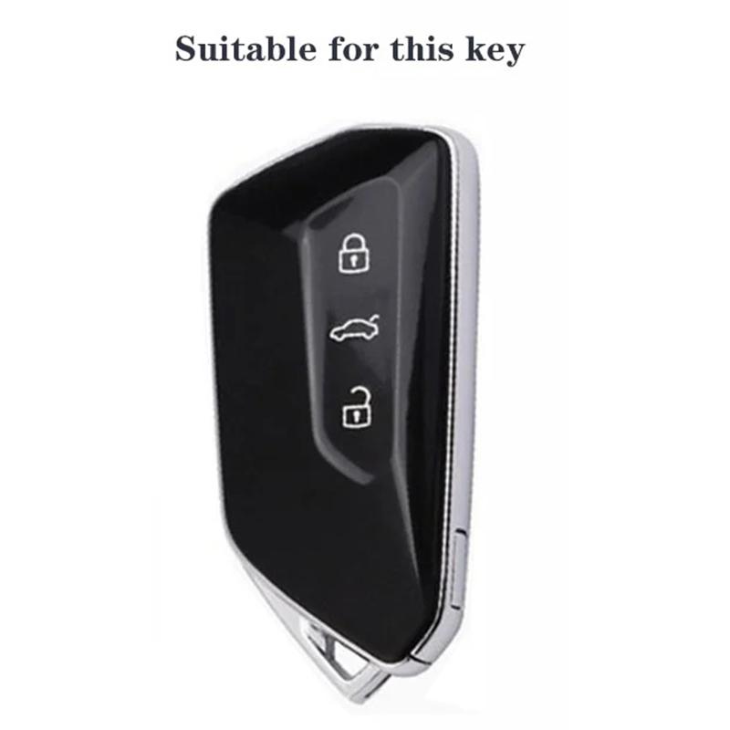For Seat Leon Mk4 Cupra Formentor For Skoda Octavia A8 Mk4 Mk8 For Vw Golf 8 Gti Id 4 Silicone Key Case Remote Car Key Cover